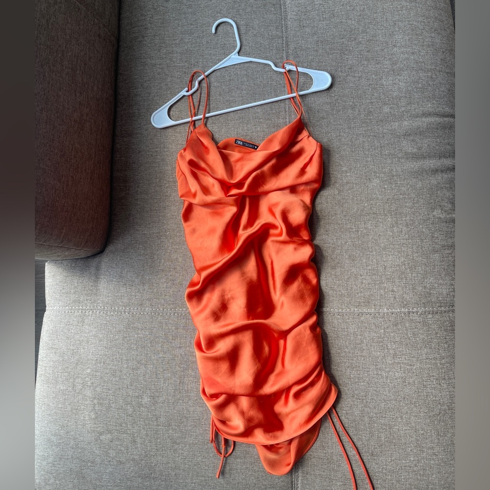 Orange Zara Mini Dress